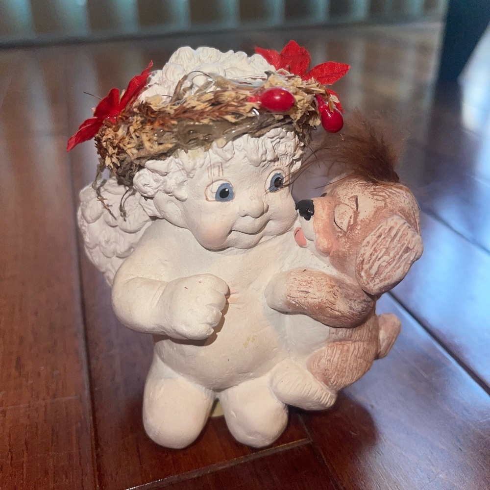 Vintage Dreamsicles Collectables “Love My Puppy” DX131 Angel & Puppy Cast Art